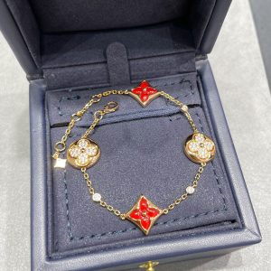 ルイヴィトン ブレスレット 赤