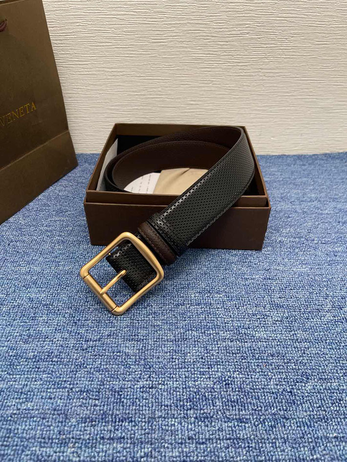 最高級ボッテガスーパーコピー ボッテガベルトコピー ボッテガ ベルト アウトレット 2515782 ブラック レザー ゴールド金具 - 画像 (4)