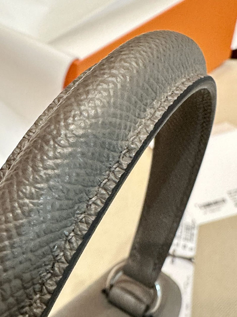エルメス HERMES ケリー28 外縫い エタン ヴォーエプソン シルバー金具 2412865 エルメスケリー風バッグ - 画像 (13)