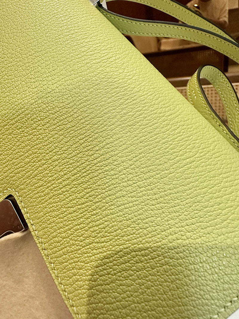 エルメス HERMES コンスタンス3 ミニ ジョーヌブルジョン シェブルミゾル シルバー金具 2412869 旅行 ショルダーバッグ レディース 軽い - 画像 (9)