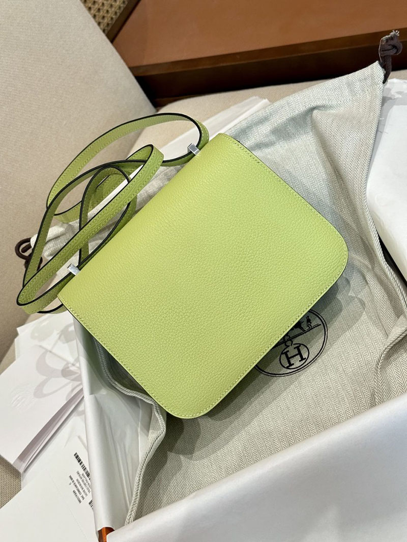 エルメス HERMES コンスタンス3 ミニ ジョーヌブルジョン シェブルミゾル シルバー金具 2412869 旅行 ショルダーバッグ レディース 軽い - 画像 (5)