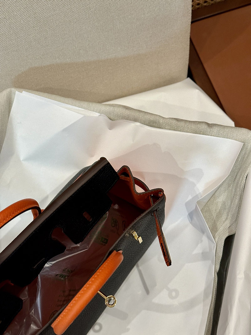 エルメス HERMES バーキン25 パーソナル 黒 ブラック/フュー トゴ ゴールド金具 2412874 レディース バーキン 値段 新品 - 画像 (6)
