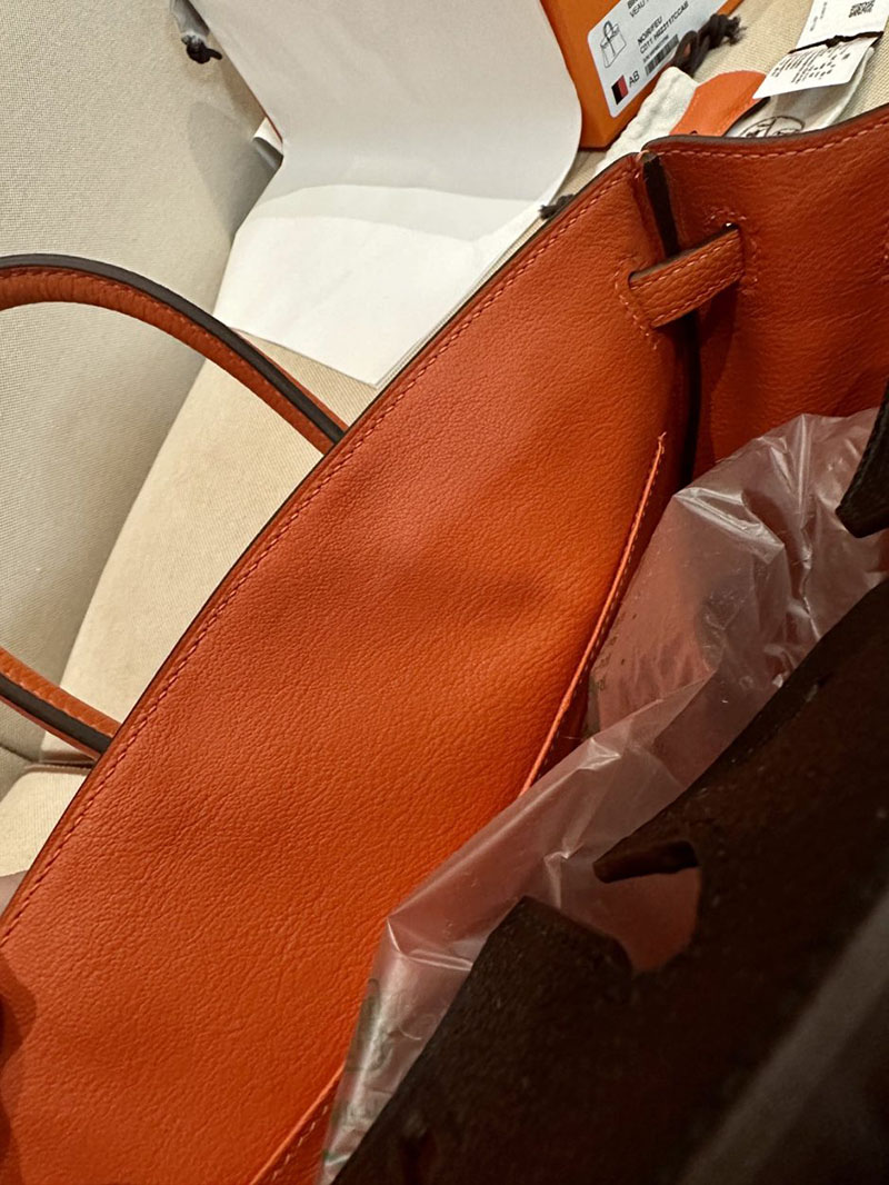 エルメス HERMES バーキン25 パーソナル 黒 ブラック/フュー トゴ ゴールド金具 2412874 レディース バーキン 値段 新品 - 画像 (4)