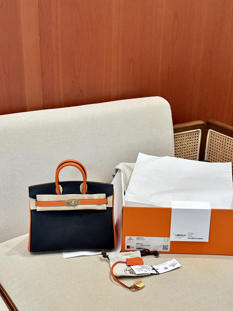エルメス HERMES バーキン25 パーソナル 黒 ブラック/フュー トゴ ゴールド金具 2412874 レディース バーキン 値段 新品 - 画像 (12)