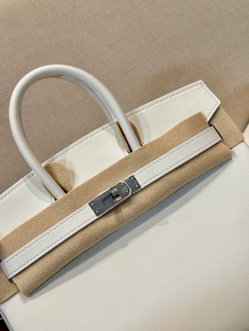 エルメス HERMES バーキン25 白 ホワイト スイフト シルバー金具 2412875 バーキン 白 値段 - 画像 (5)