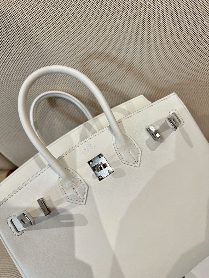 エルメス HERMES バーキン25 白 ホワイト スイフト シルバー金具 2412875 バーキン 白 値段 - 画像 (4)