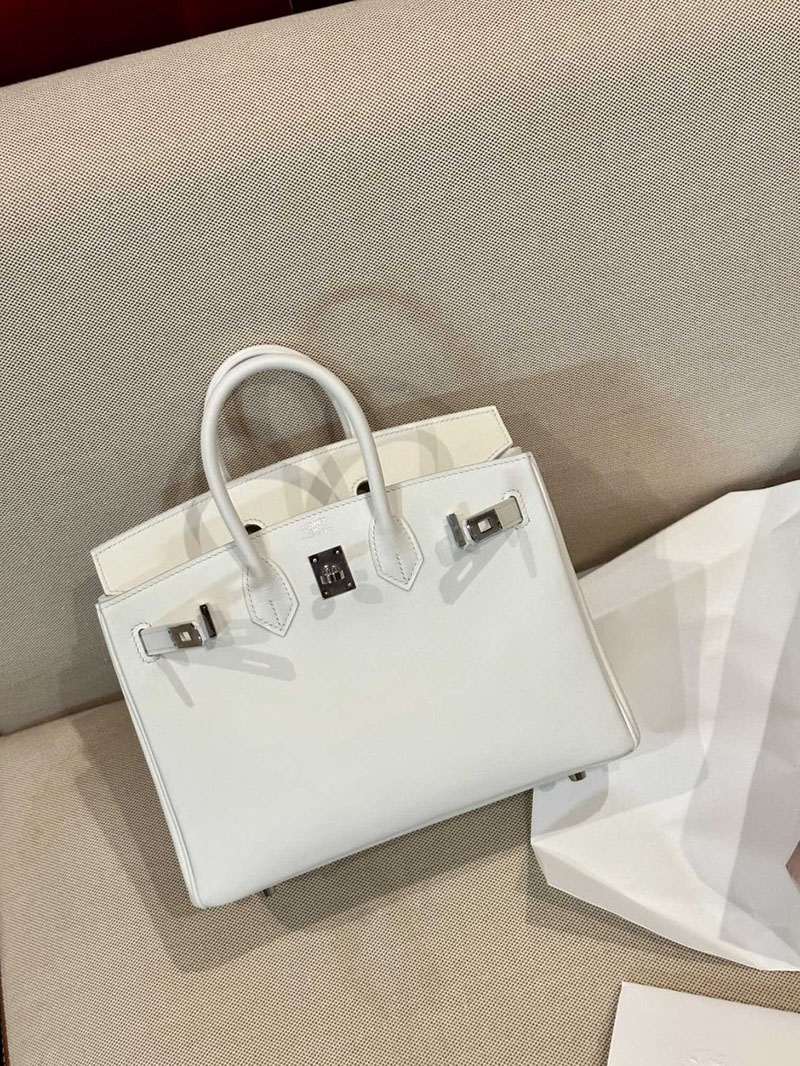 エルメス HERMES バーキン25 白 ホワイト スイフト シルバー金具 2412875 バーキン 白 値段 - 画像 (3)
