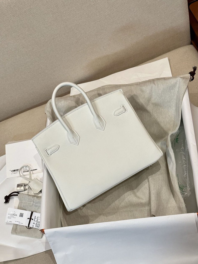 エルメス HERMES バーキン25 白 ホワイト スイフト シルバー金具 2412875 バーキン 白 値段 - 画像 (12)