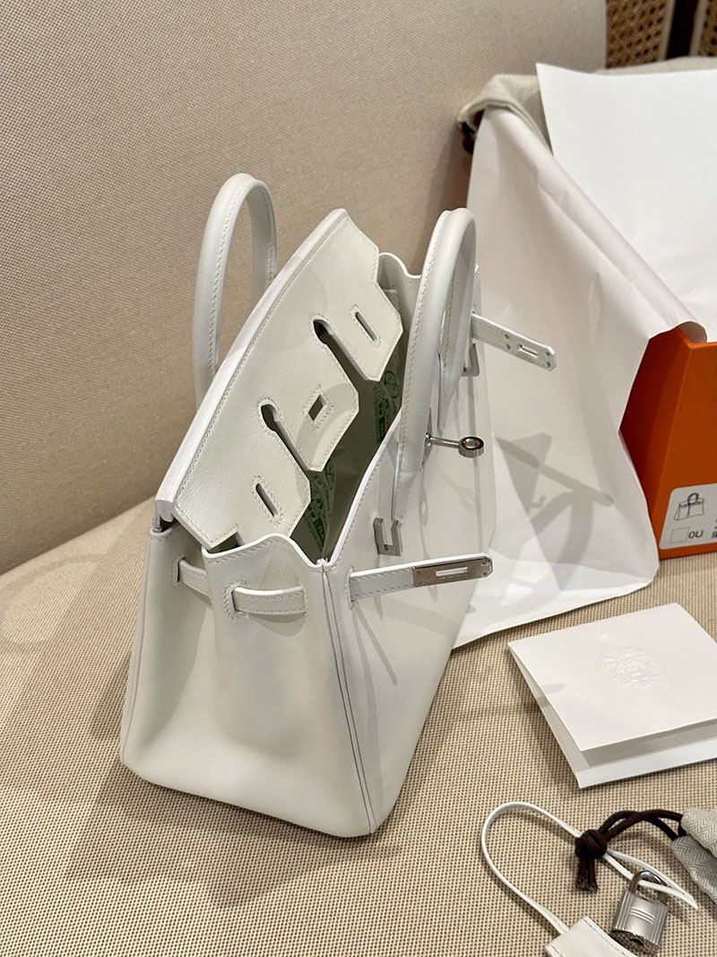 エルメス HERMES バーキン25 白 ホワイト スイフト シルバー金具 2412875 バーキン 白 値段 - 画像 (8)