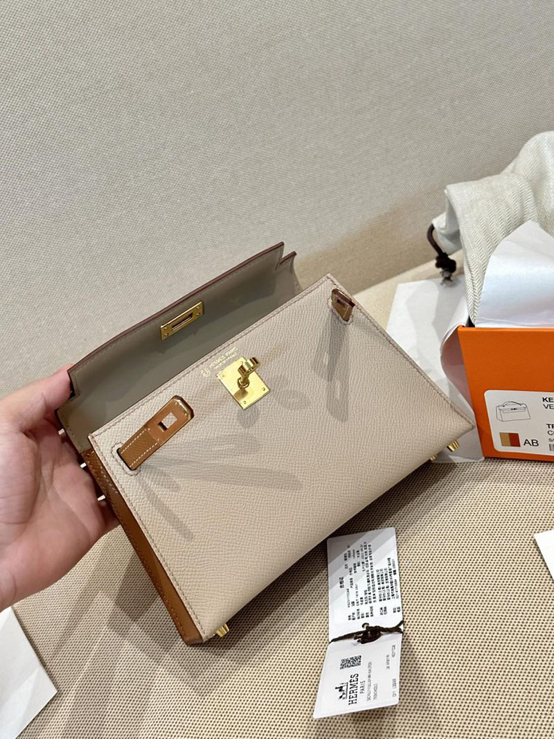 エルメス ケリーミニ2 パーソナル トレンチ/ゴールド ヴォーエプソン ゴールド金具 2412880 ミニケリー 定価 - 画像 (2)