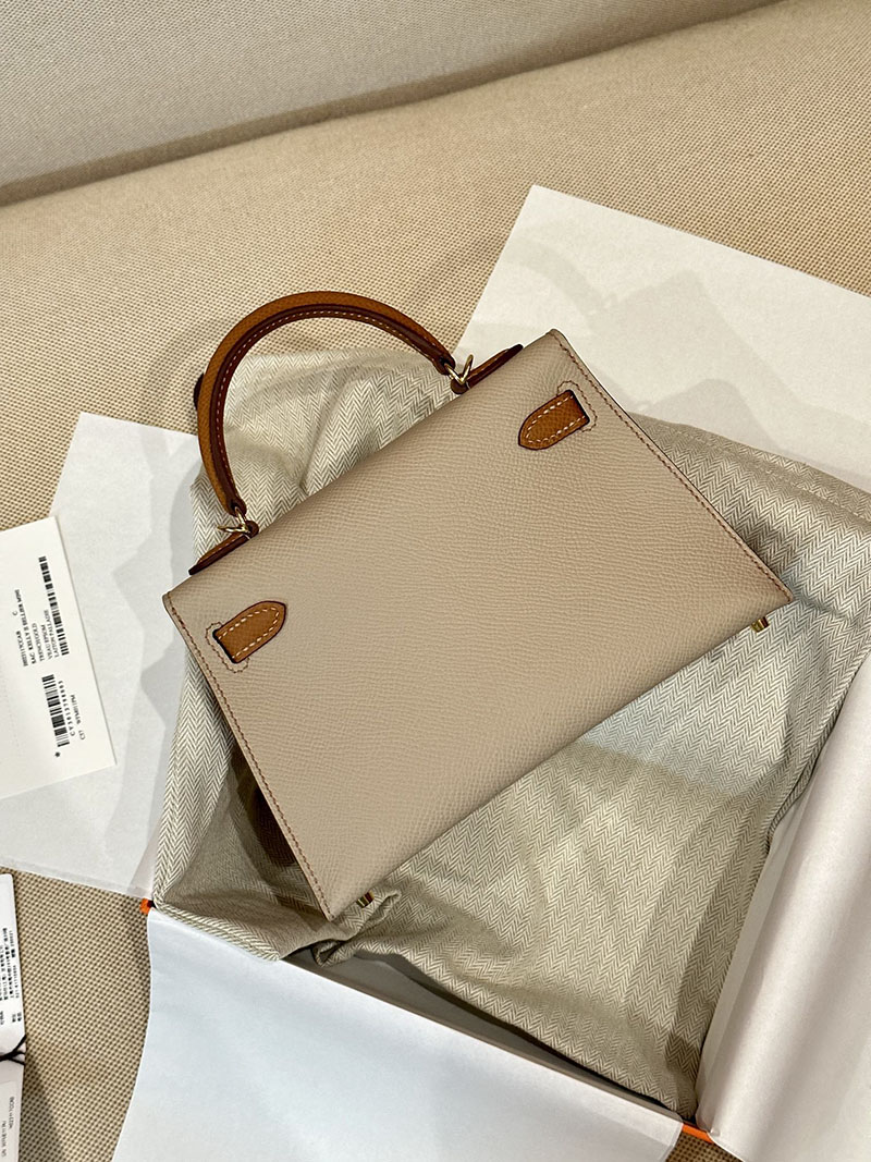 エルメス ケリーミニ2 パーソナル トレンチ/ゴールド ヴォーエプソン ゴールド金具 2412880 ミニケリー 定価 - 画像 (11)