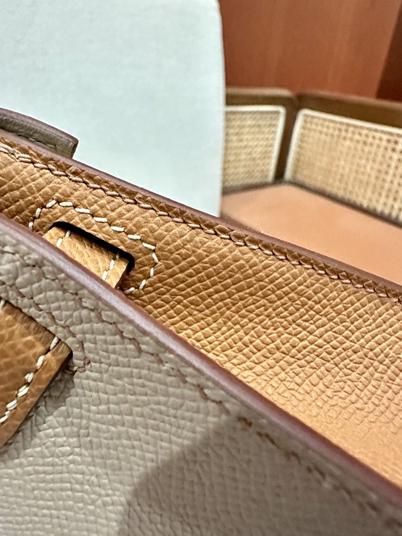 エルメス ケリーミニ2 パーソナル トレンチ/ゴールド ヴォーエプソン ゴールド金具 2412880 ミニケリー 定価 - 画像 (10)