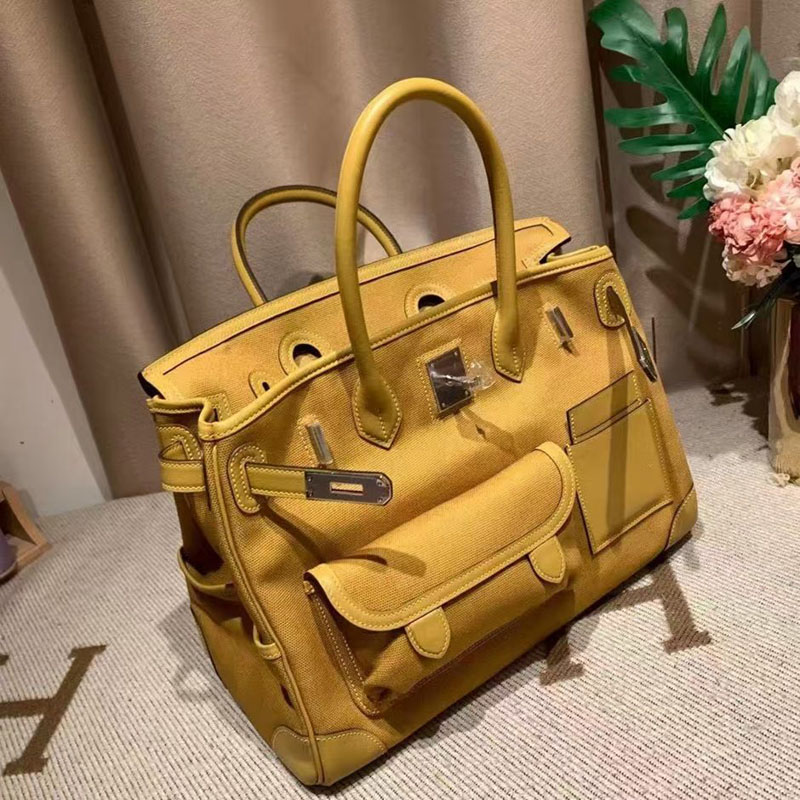 エルメス HERMES バーキン 35cm カーゴ セサミ トワルゴエラン×スイフト シルバー金具 2412890 バーキン カーゴ35 定価 - 画像 (2)