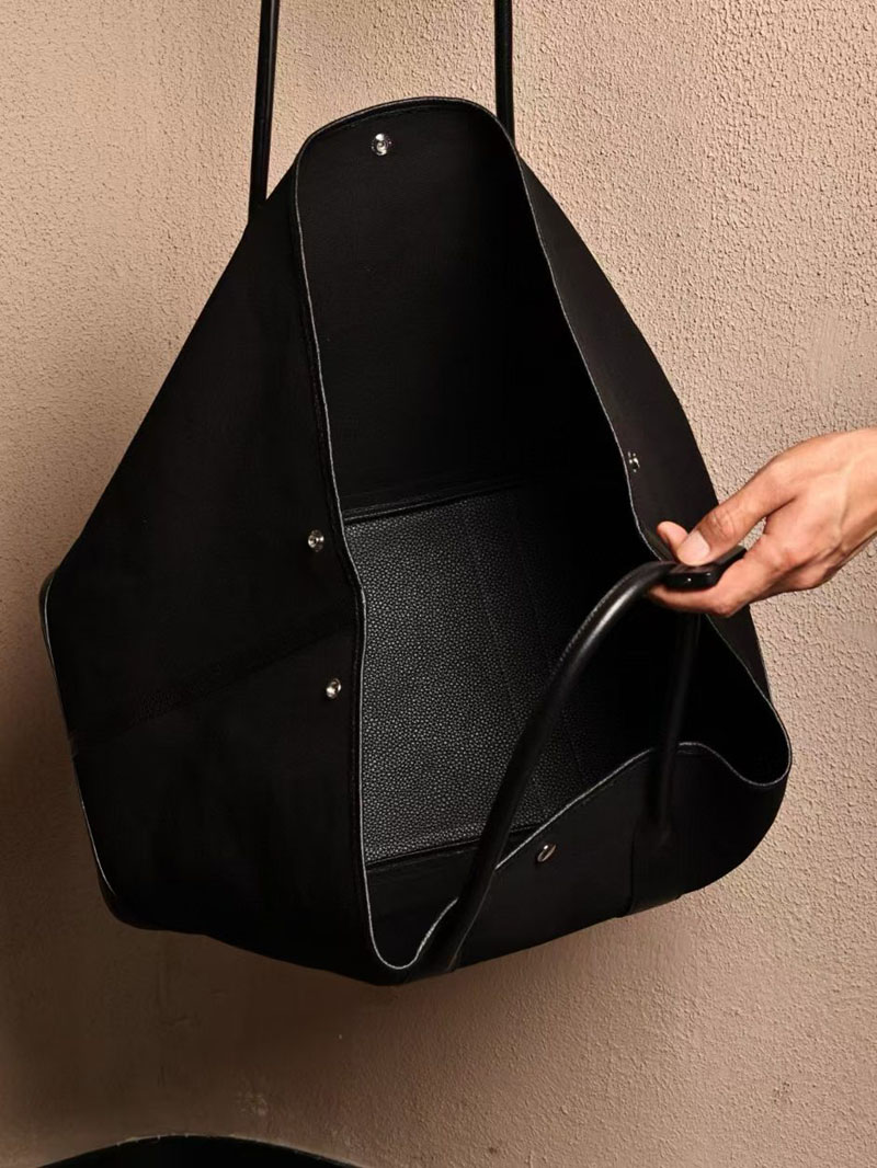 エルメス HERMES ガーデンパーティ 49 GM 黒 ブラック ツイルアッシュ/ネゴンダ シルバー金具 2412904 エルメス トートバッグ メンズ - 画像 (4)