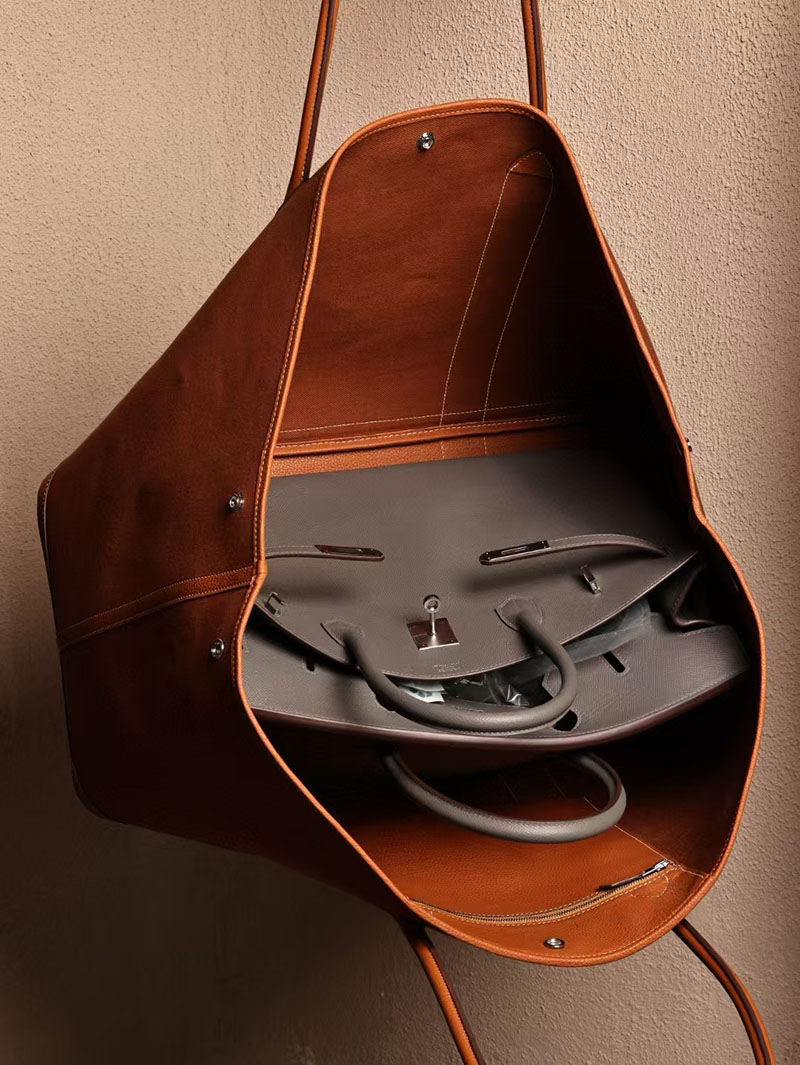 エルメス HERMES ガーデンパーティ 49 GM ゴールド ツイルアッシュ/ネゴンダ シルバー金具 2412905 エルメス トートバッグ 新品 価格 - 画像 (8)