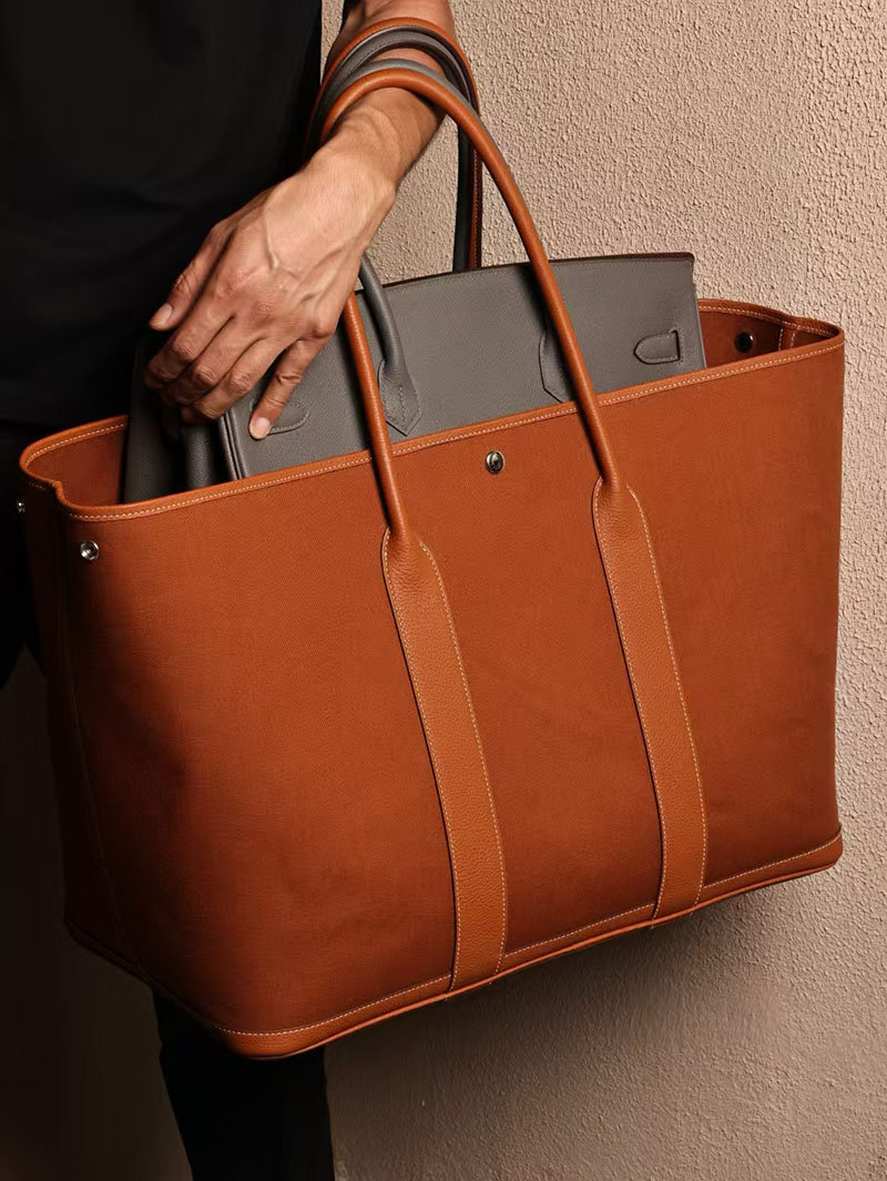 エルメス HERMES ガーデンパーティ 49 GM ゴールド ツイルアッシュ/ネゴンダ シルバー金具 2412905 エルメス トートバッグ 新品 価格 - 画像 (7)