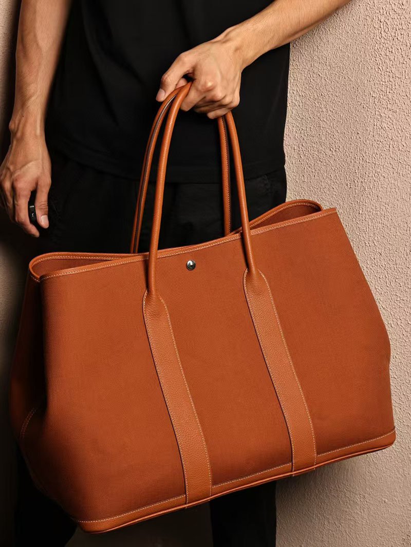 エルメス HERMES ガーデンパーティ 49 GM ゴールド ツイルアッシュ/ネゴンダ シルバー金具 2412905 エルメス トートバッグ 新品 価格 - 画像 (5)