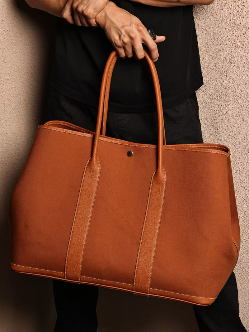 エルメス HERMES ガーデンパーティ 49 GM ゴールド ツイルアッシュ/ネゴンダ シルバー金具 2412905 エルメス トートバッグ 新品 価格 - 画像 (4)