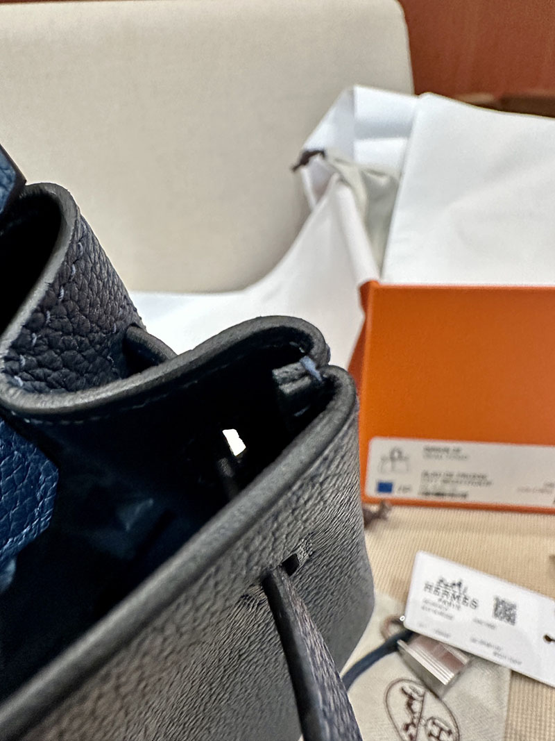 エルメス HERMES バーキン25 ブルードプリュス トゴ シルバー金具 2412909 エルメス 刻印 2025 - 画像 (3)