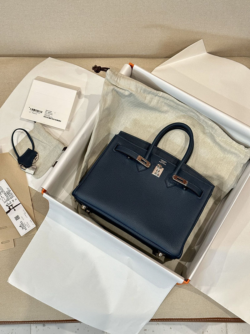 エルメス HERMES バーキン25 ブルードプリュス トゴ シルバー金具 2412909 エルメス 刻印 2025 - 画像 (13)