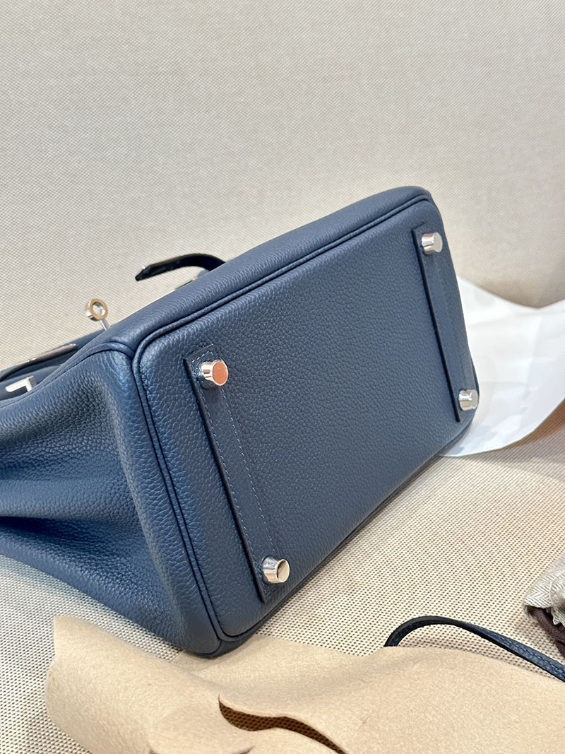 エルメス HERMES バーキン25 ブルードプリュス トゴ シルバー金具 2412909 エルメス 刻印 2025 - 画像 (12)