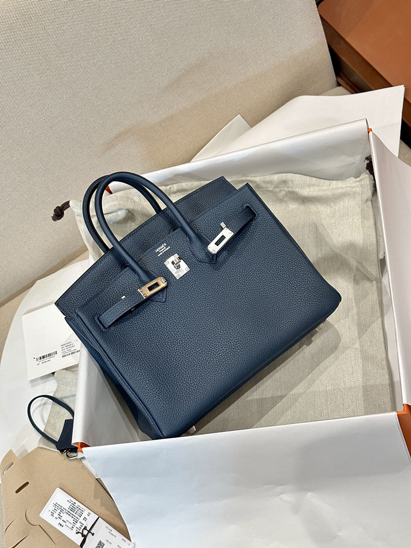 エルメス HERMES バーキン25 ブルードプリュス トゴ シルバー金具 2412909 エルメス 刻印 2025 - 画像 (11)