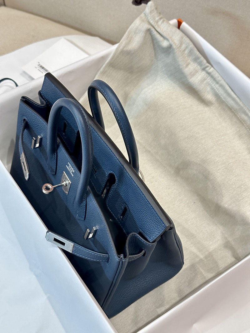 エルメス HERMES バーキン25 ブルードプリュス トゴ シルバー金具 2412909 エルメス 刻印 2025 - 画像 (10)