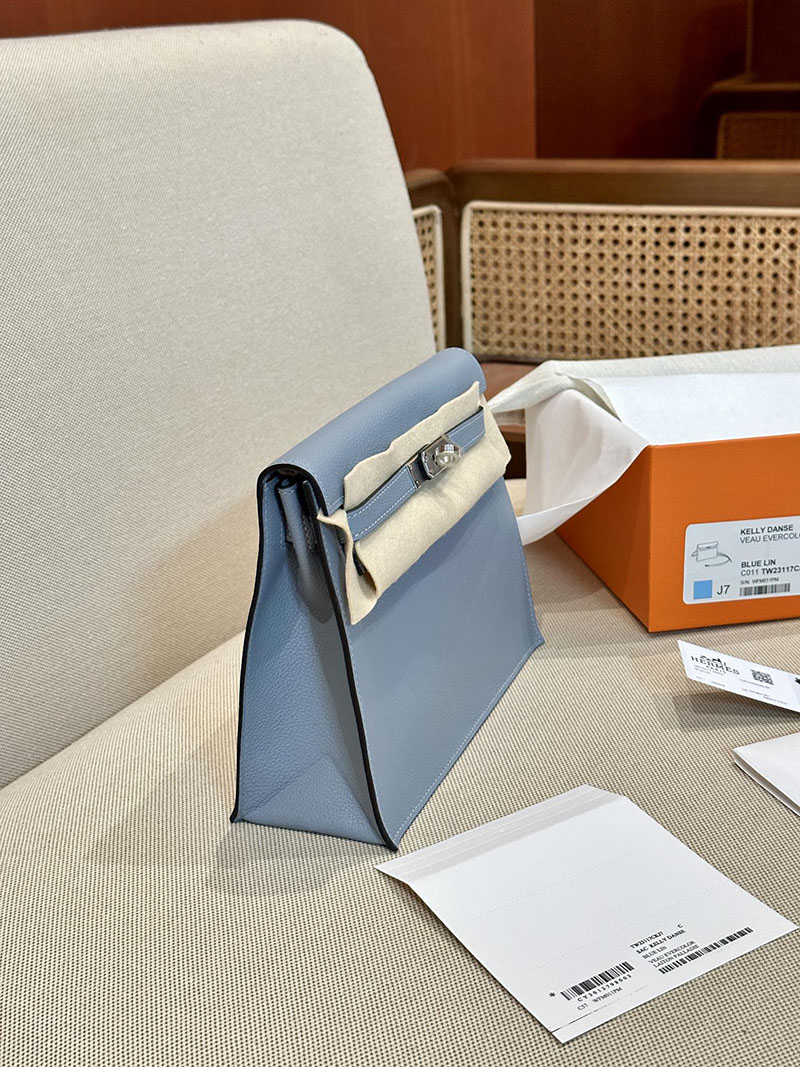 エルメスケリーリュック HERMES エルメス ケリーダンス2 ブルーラン エバーカラー シルバー金具 2412910 - 画像 (10)