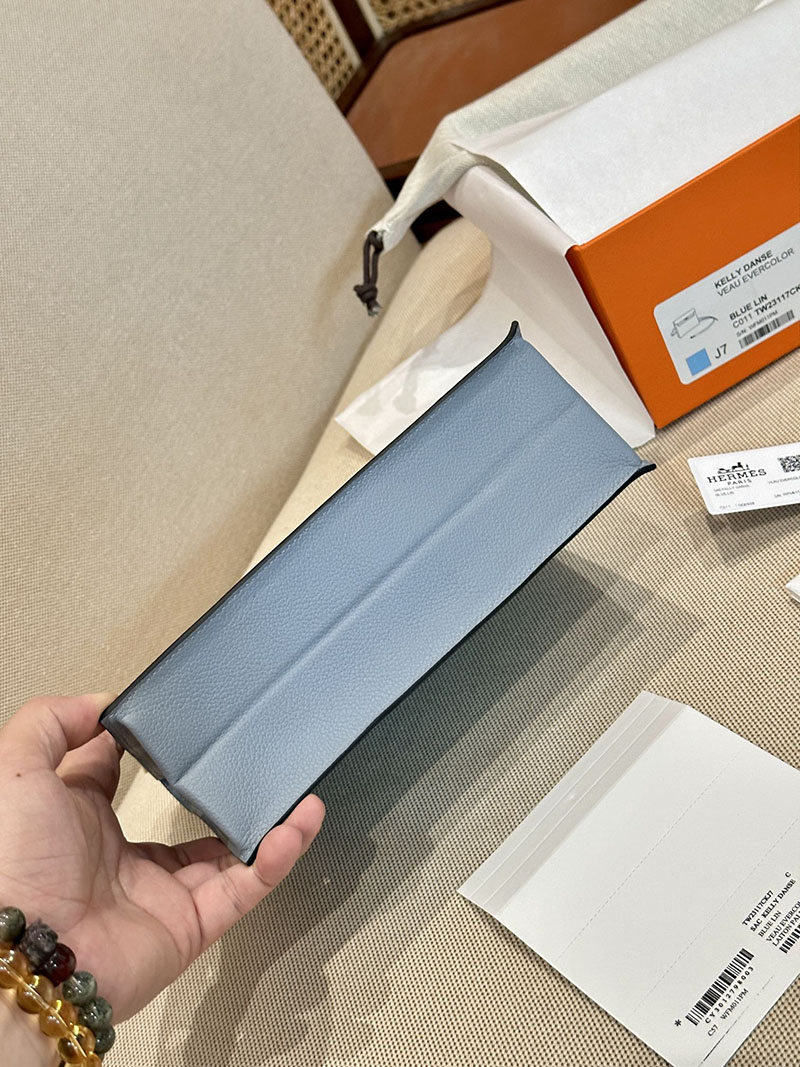 エルメスケリーリュック HERMES エルメス ケリーダンス2 ブルーラン エバーカラー シルバー金具 2412910 - 画像 (8)