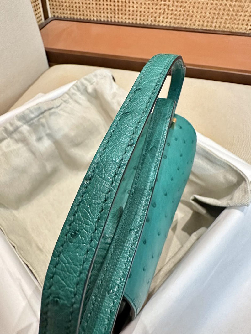 エルメス 2025 値上げ エルメス コンスタンス3 ミニ ヴェールヴェルティゴ オーストリッチ ゴールド金具 2412913 - 画像 (4)
