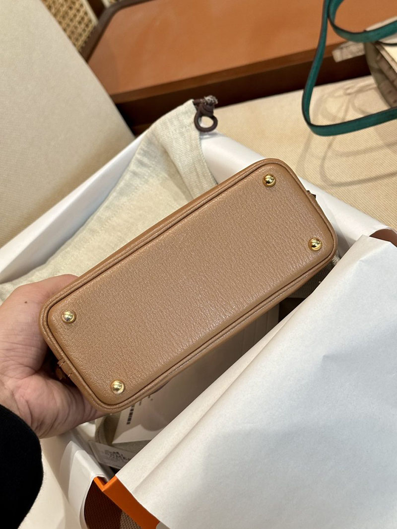 エルメス HERMES ボリード1923 20 ミニ ケブラコ シェブルミゾル ゴールド金具 2412916 ボリード風バッグ - 画像 (5)
