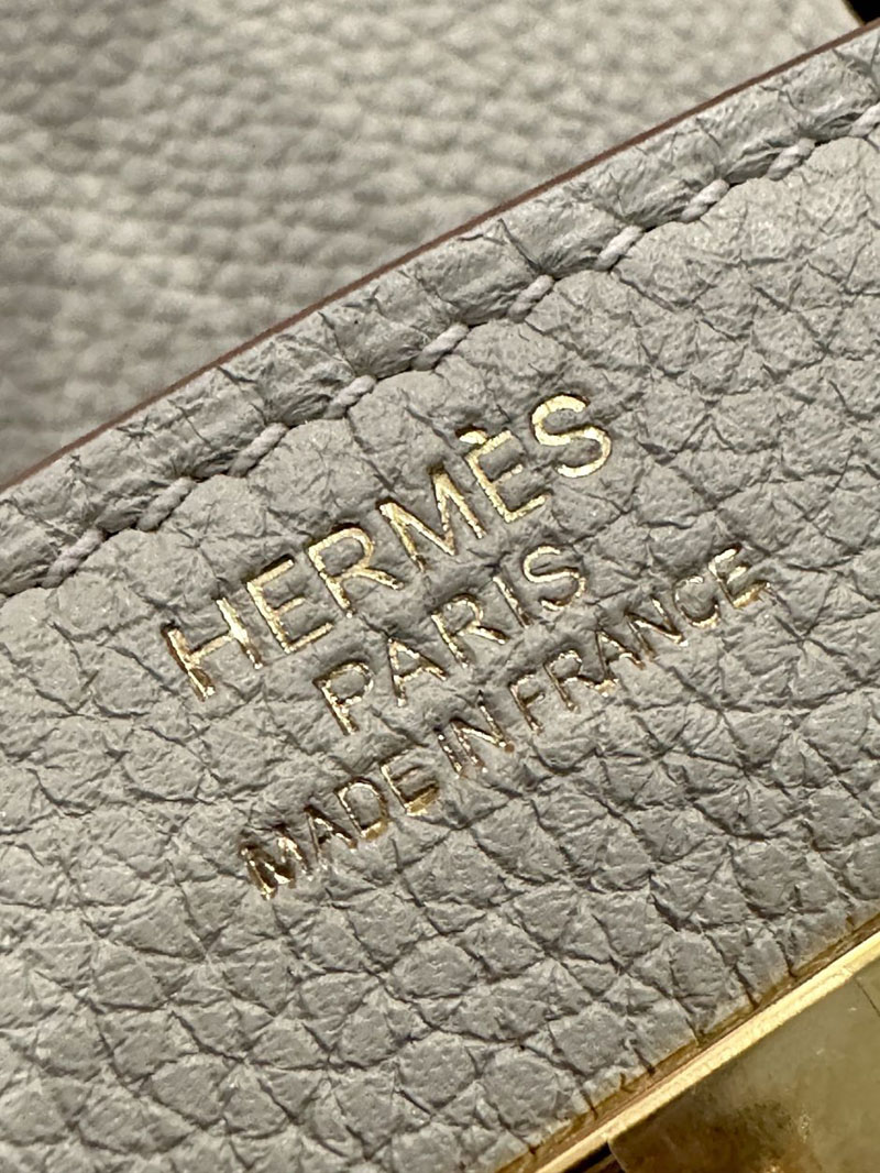 エルメス HERMES バーキン25 パールグレー トゴ ゴールド金具 2412925 エルメス バッグ 定価 - 画像 (10)