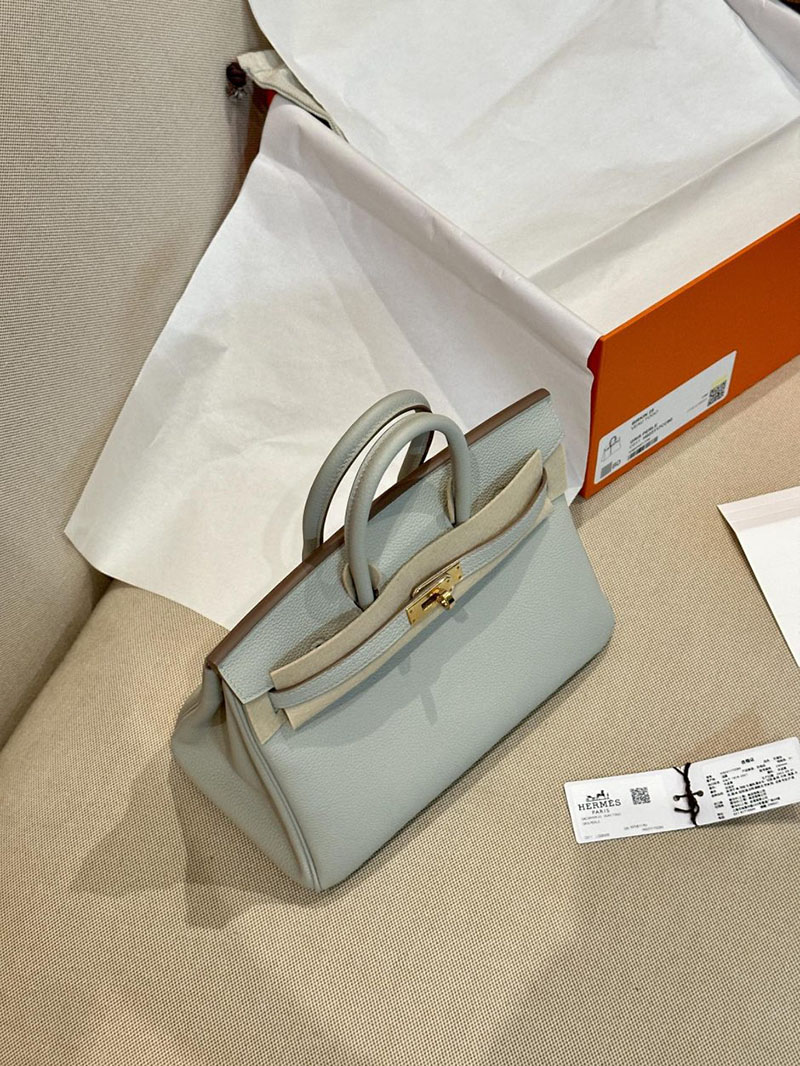 エルメス HERMES バーキン25 パールグレー トゴ ゴールド金具 2412925 エルメス バッグ 定価 - 画像 (6)