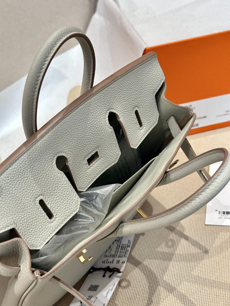 エルメス HERMES バーキン25 パールグレー トゴ ゴールド金具 2412925 エルメス バッグ 定価 - 画像 (2)