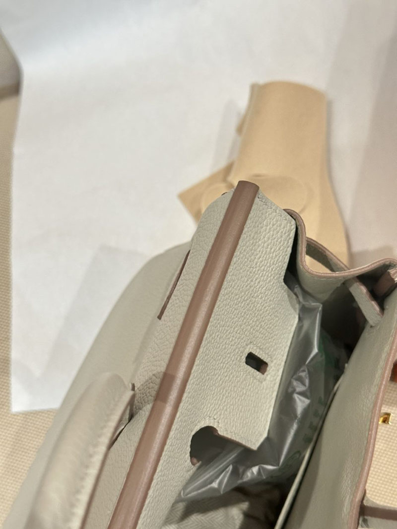 エルメス HERMES バーキン25 パールグレー トゴ ゴールド金具 2412925 エルメス バッグ 定価 - 画像 (11)
