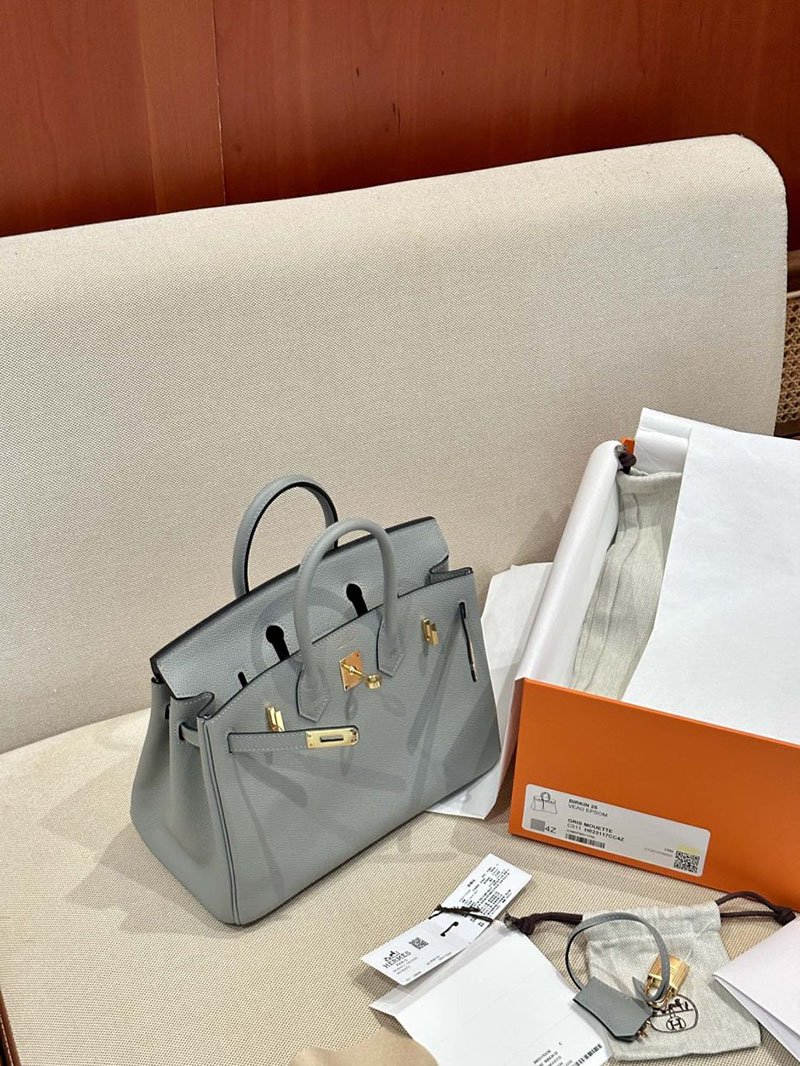 エルメス HERMES バーキン25 グリムエット ヴォーエプソン ゴールド金具 2412926 エルメス バッグ 定価 - 画像 (9)