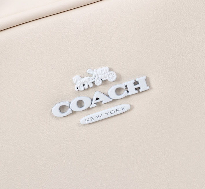 最高級 コーチバッグコピー サッチェル クロスボディ CT776 SV/HA シルバー/チョーク シルバー金具 コーチバッグアウトレット激安 - 画像 (4)