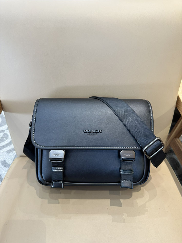 最高級 コーチバッグコピー レーサー メッセンジャー CU110 QB/BK ブラック シルバー金具 コーチ バッグ 斜めがけ 人気メンズ - 画像 (9)