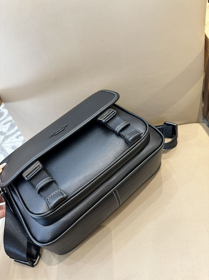 最高級 コーチバッグコピー レーサー メッセンジャー CU110 QB/BK ブラック シルバー金具 コーチ バッグ 斜めがけ 人気メンズ - 画像 (6)
