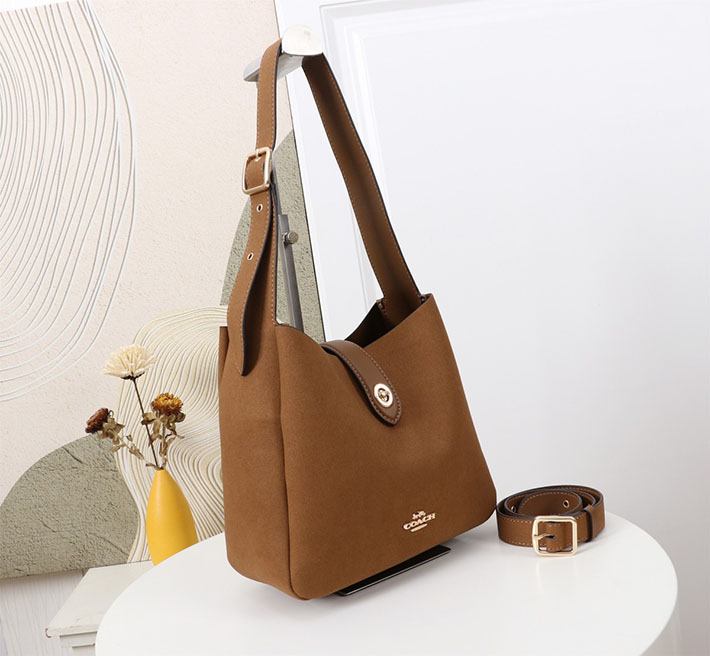 コーチ ハドリー コンバーチブル クロスボディ バッグ CW002 B4T7J ブラス/ハニー ブラウン ゴールド金具 コーチ ハドリーホーボー アウトレット - 画像 (9)