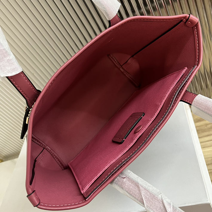 最高級 コーチバッグコピー シグネチャー キャンバス ミニ シティー トート CM183 IMWA0 ブラウン×ルージュ シルバー金具 コーチ トートバッグ 人気 - 画像 (3)