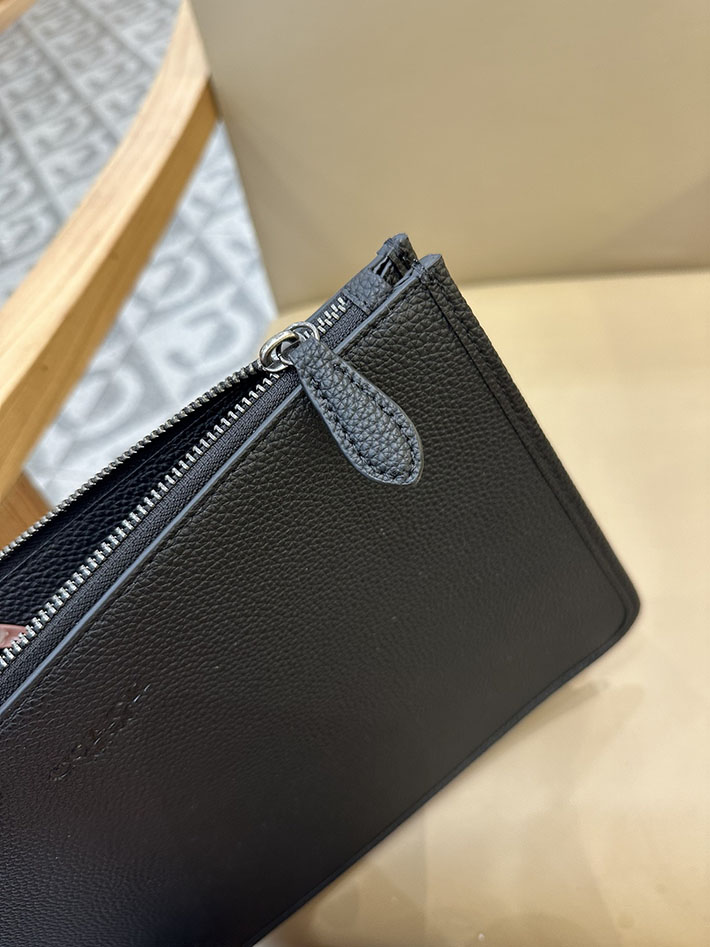 最高級 コーチバッグコピー チャーター ポーチ CR787 BLK ブラック シルバー金具 コーチ ポーチ メンズ - 画像 (6)