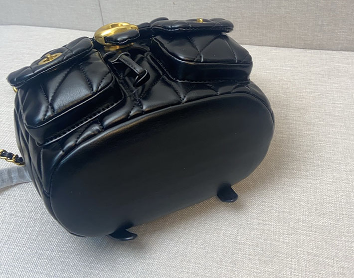 最高級 コーチバッグコピー タビー バックパック・キルティング CU076 B4/BK ブラス/ブラック ゴールド金具 コーチ リュック レディース 人気 - 画像 (4)