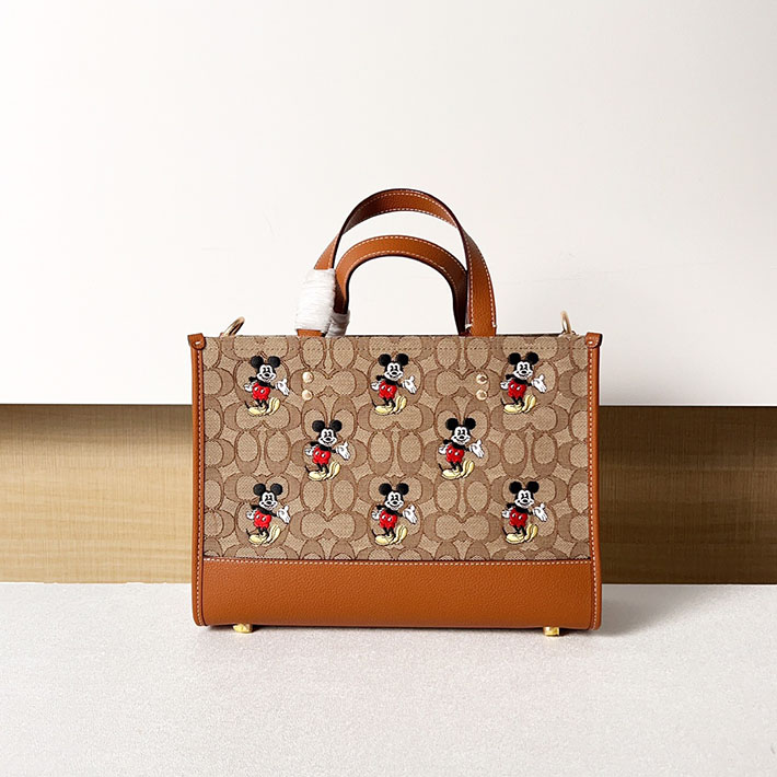 コーチ 【DISNEY X COACH】デンプシー キャリーオール / シグネチャー ジャカード / ミッキーマウス プリント CM198 B4R3U コーチ ディズニー セール - 画像 (9)