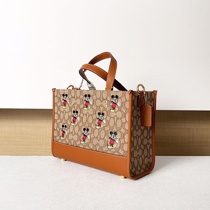 コーチ 【DISNEY X COACH】デンプシー キャリーオール / シグネチャー ジャカード / ミッキーマウス プリント CM198 B4R3U コーチ ディズニー セール - 画像 (8)