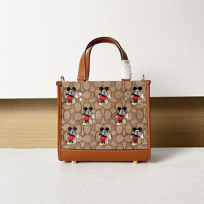コーチ 【DISNEY X COACH】デンプシー トート 22 / シグネチャー ジャカード / ミッキーマウス プリント CM199 B4R3U コーチ ディズニー セール - 画像 (9)