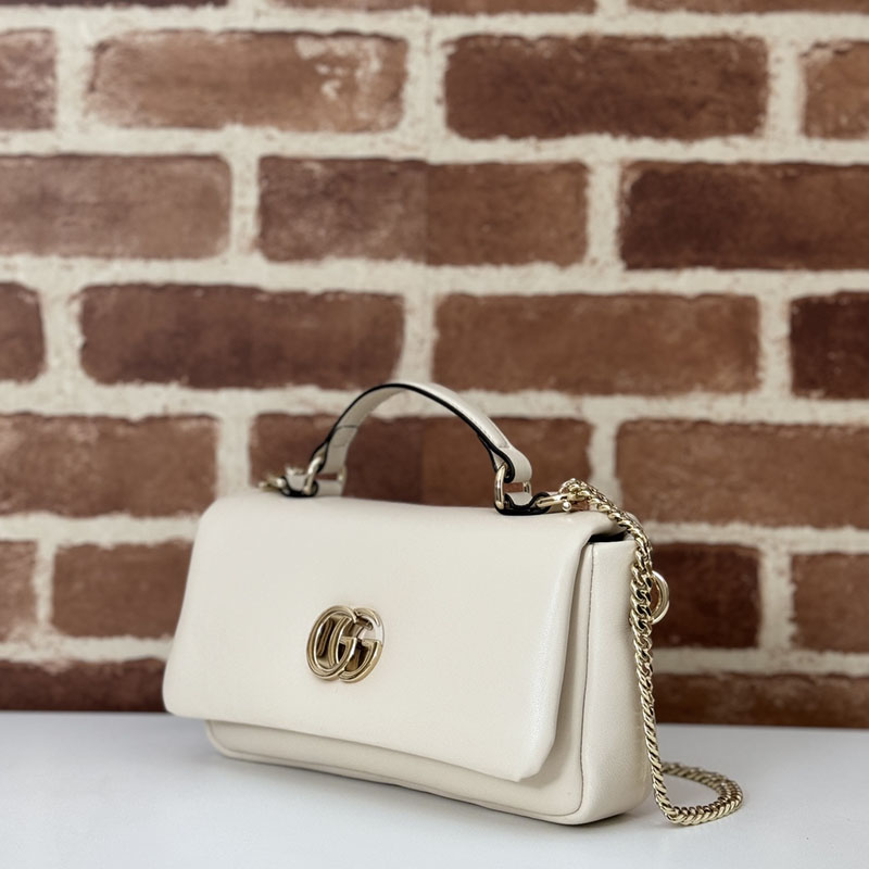 グッチ バッグ 新作 GUCCI GGミラノ ミニ トップハンドルバッグ 806017 AAD5X 9110 ホワイト グッチ ミニハンドバッグ - 画像 (9)