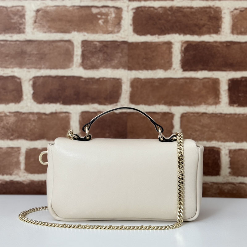 グッチ バッグ 新作 GUCCI GGミラノ ミニ トップハンドルバッグ 806017 AAD5X 9110 ホワイト グッチ ミニハンドバッグ - 画像 (8)