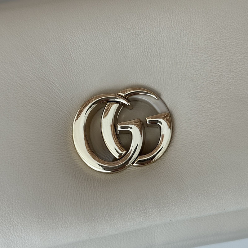 グッチ バッグ 新作 GUCCI GGミラノ ミニ トップハンドルバッグ 806017 AAD5X 9110 ホワイト グッチ ミニハンドバッグ - 画像 (5)