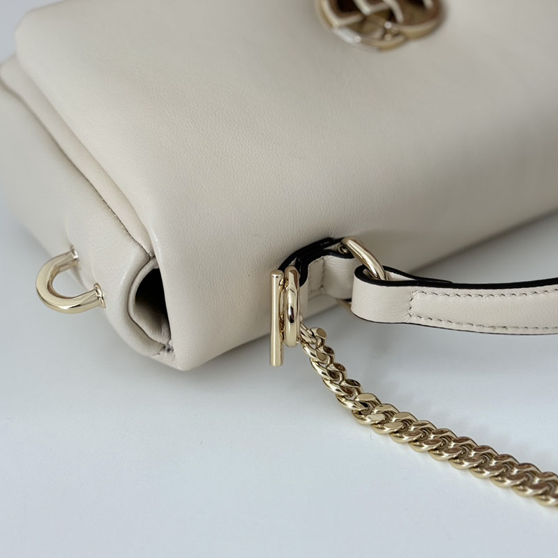グッチ バッグ 新作 GUCCI GGミラノ ミニ トップハンドルバッグ 806017 AAD5X 9110 ホワイト グッチ ミニハンドバッグ - 画像 (4)
